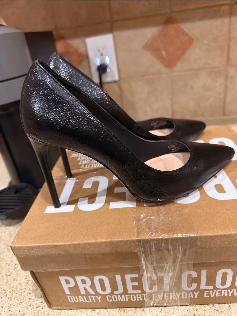 Classic Black Pointed-Toe Stiletto Pumps